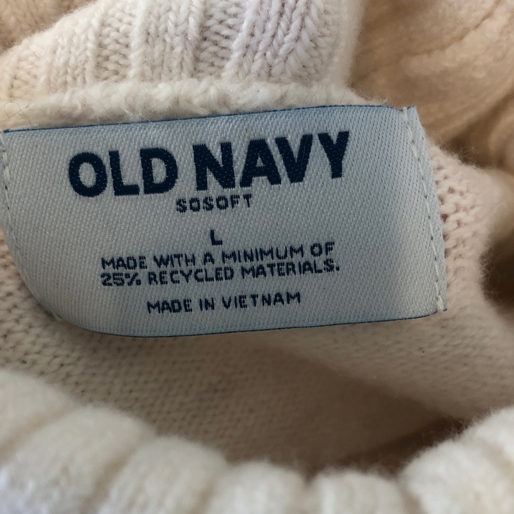 Old Navy Sosoft Cream with Purple-ish Hue Turtleneck Sweater - Women - Picture 13 of 14